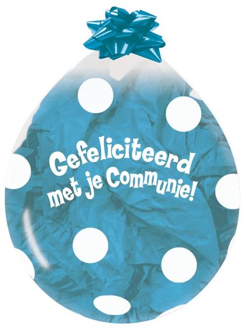Ballonnen Stuffer Communie Dots Clear 45cm 25st, Hobby en Vrije tijd, Feestartikelen, Nieuw, Verzenden