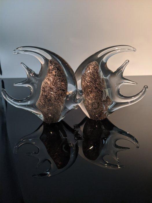 Decoratief ornament (2) - V.Nason&C. - Pesci-Avventurina -, Antiek en Kunst, Antiek | Glas en Kristal