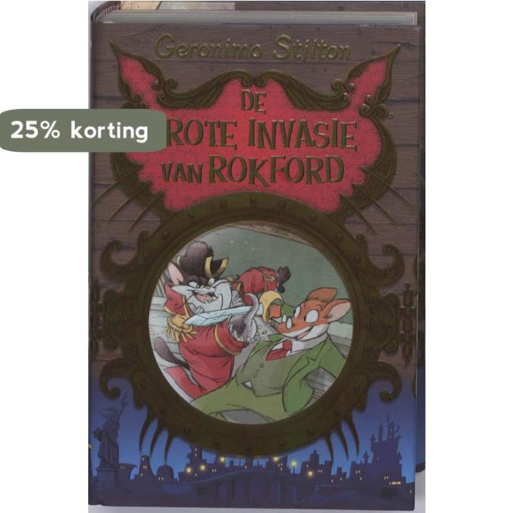 De grote invasie van Rokford 9789085920878 Geronimo Stilton, Boeken, Kinderboeken | Jeugd | onder 10 jaar, Gelezen, Verzenden