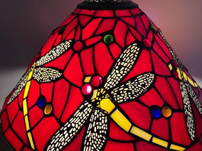 Tafellamp - Dragonfly - Glas in lood - Tiffanystyle H.55cm!, Antiek en Kunst, Kunst | Designobjecten