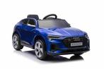 Kinderauto, AUDI E-Tron, blauw, 4WD, leder, eva,12V, RC,, Ophalen of Verzenden, Nieuw