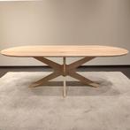 Eettafel Trapani Plat ovaal naturel 220x100cm, Huis en Inrichting, Tafels | Eettafels, 100 tot 150 cm, Verzenden, Eikenhout, Vijf personen of meer