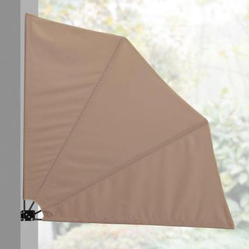Windscherm balkonscherm opvouwbaar 160x160 cm - beige beschikbaar voor biedingen