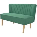 vidaXL Bank 117x55,5x77 cm stof groen, Huis en Inrichting, Banken | Bankstellen, Verzenden, Minder dan 150 cm, Stof, Nieuw