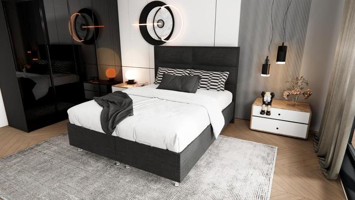 Boxspring Block Deluxe, Huis en Inrichting, Slaapkamer | Boxsprings, Nieuw, Verzenden