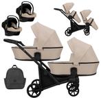 Kunert Brav Cream Tandem Duowagen Incl. 2 Autostoelen BD-06, Kinderen en Baby's, Tweelingen en Meerlingen, Verzenden, Nieuw