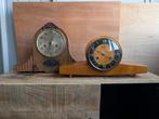 Tafelklok (2) - Hau - Art Deco Hout, Messing - Pendules voor