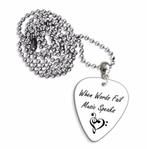 Plectrum ketting van When Words Fail Music Speaks, Verzamelen, Ophalen of Verzenden, Nieuw