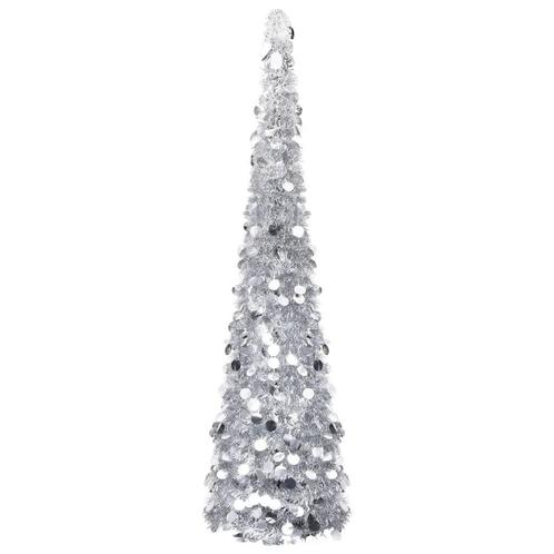 Kunstkerstboom Pop-up 180cm Zilver - Retourdeal - 57% Kor..., Huis en Inrichting, Woonaccessoires | Kunstplanten en Kunstbloemen
