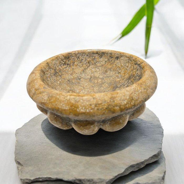 Wijwatervat - 20e eeuw - Mable Giallo Reale, Antiek en Kunst, Kunst | Niet-Westerse kunst