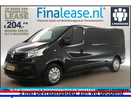 Renault Trafic 1.6 dCi T29 L2H1 Airco Cam Cruise PDC €204pm, Auto's, Bestelauto's, Lease, Handgeschakeld, Diesel, Renault, Zwart