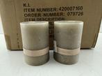 Veiling - 24x Essentials | Taupe kaarsen 7x10 cm, Nieuw