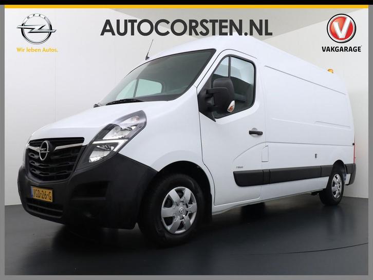 Opel Movano 2.3CDTI L2H2 Airco Navi Trekhaak 3-Persoons Crui, Auto's, Bestelauto's, Lease, Overige kleuren, Handgeschakeld, Wit