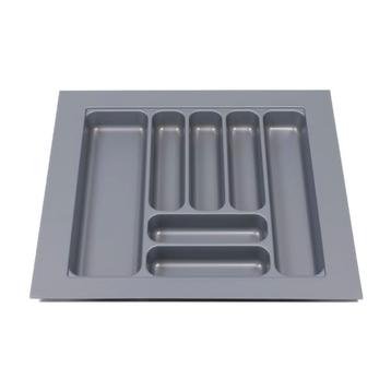 Bestekbak 505 mm tot 600 mm breed zilvergrijs (Basic) beschikbaar voor biedingen