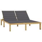 vidaXL Ligbed tweepersoons met kussens geïmpregneerd, Tuin en Terras, Ligbedden, Verzenden, Nieuw