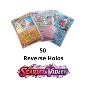 50 Verschillende Scarlet & Violet Reverse Holo’s beschikbaar voor biedingen