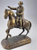 Beeld, Napoleon Bonaparte te paard - 16 cm - Brons, Antiek en Kunst