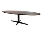Eettafel Scorpio ovaal zwarte poot Mangohout 220x100 cm -, Ophalen of Verzenden, Nieuw