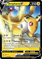 Ampharos V 049/185 Vivid Voltage, Hobby en Vrije tijd, Verzamelkaartspellen | Pokémon, Ophalen of Verzenden, Nieuw, Losse kaart