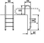 RVS Zwembadtrap Opklapbaar, Tuin en Terras, Zwembaden, Verzenden, Nieuw