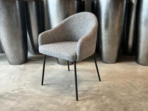 Veiling - Eetkamerstoel Bo (set van 4) Linnenstof - Donker G, Huis en Inrichting, Stoelen, Nieuw