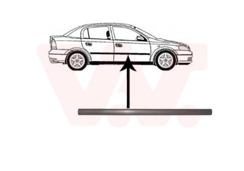 DEURBEKLEDING VOOR OPEL ASTRA G 1998-2004 0172956, Auto diversen, Auto-accessoires, Nieuw, Ophalen of Verzenden