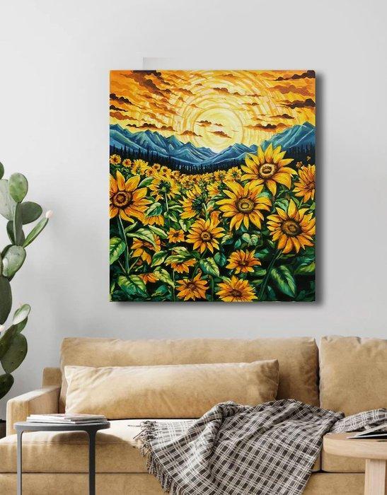 Iris Maria (XX-XXI) - Girasoles, Antiek en Kunst, Kunst | Designobjecten