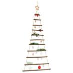 vidaXL Hangende kerstboom met topster 74x150 cm naturel tak, Diversen, Kerst, Verzenden, Nieuw