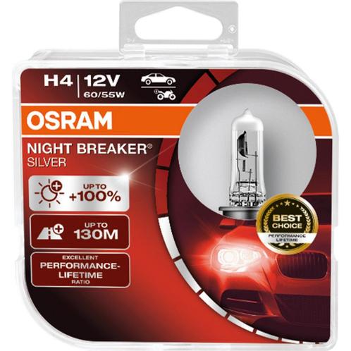 Osram H4 Night Breaker Silver +100% 64193NBS Autolampen, Auto-onderdelen, Verlichting, Nieuw, Ophalen of Verzenden