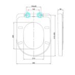Toiletbril Plieger Plus-Compact Quick Release Wit, Ophalen of Verzenden, Nieuw