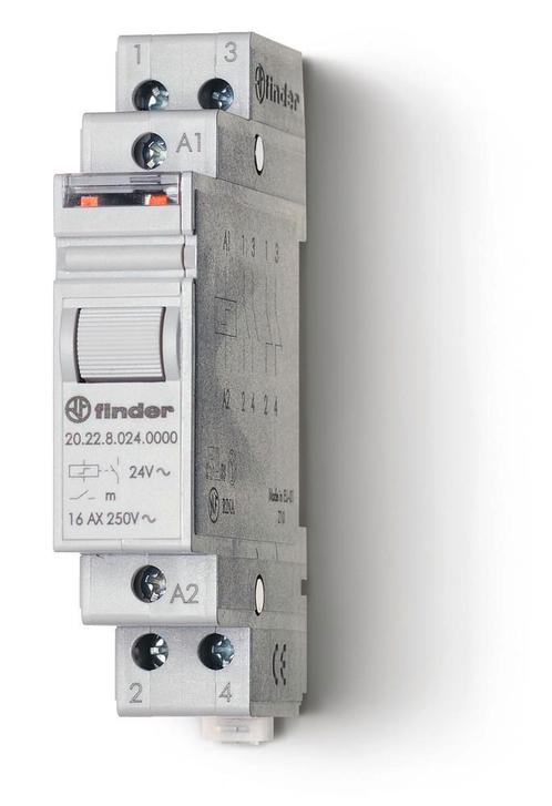 Finder 20 Bistabiel Relais - 20.22.8.024.4000, Doe-het-zelf en Verbouw, Elektra en Kabels, Overige typen, Nieuw, Verzenden