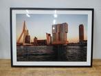 Poster in lijst, Rotterdam skyline, B x H 104 x 74 cm, Ophalen, Nieuw