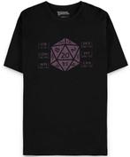 Difuzed Dungeons & Dragons Dice & Stats T-Shirt Zwart-Maat S, Ophalen of Verzenden, Nieuw