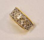 Statement ring - 18 karaat Geel goud, Witgoud Diamant