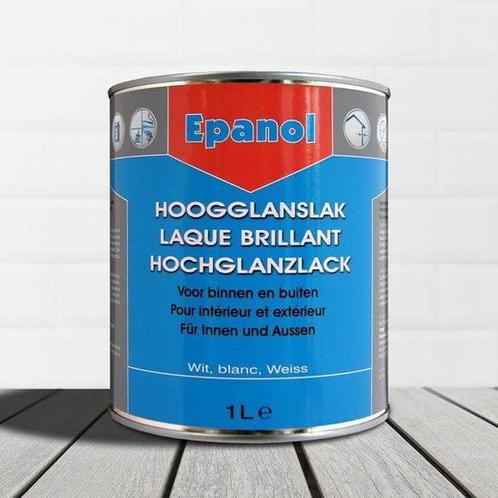 Epanol hoogglanslak alkyd - ral 7021 - 1 liter, Doe-het-zelf en Verbouw, Verf, Beits en Lak, Lak, Overige kleuren, Nieuw, Minder dan 5 liter