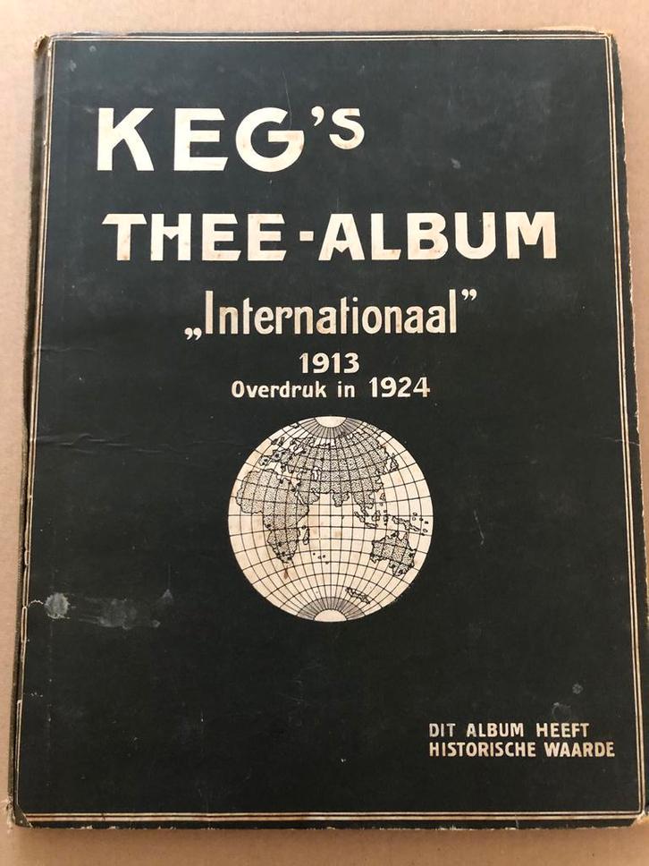 Kegs Thee Album - Insteekplaatjes 1924 - vrij zeldzaam, Boeken, Prentenboeken en Plaatjesalbums, Plaatjesalbum, Gelezen, Ophalen of Verzenden