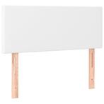 Hoofdbord Wit Kunstleer 90cm - Tweedekansje - Stijlvol!, Verstelbaar, 90 cm, Klassieke, Wit