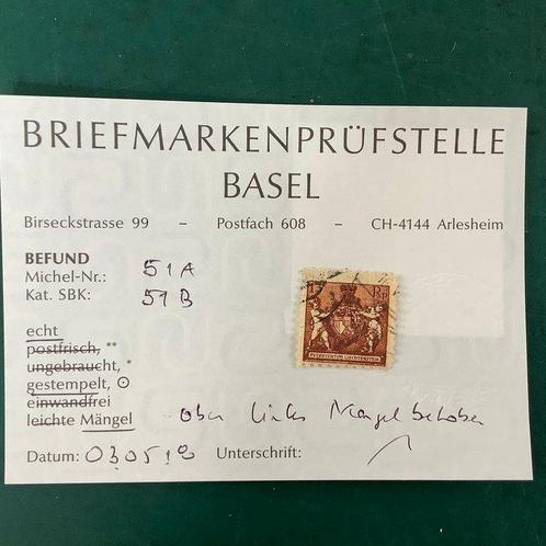 Liechtenstein 1921 - 13 Rp Wapen in zeldzame perforatie 9,5, Postzegels en Munten, Postzegels | Europa | Oostenrijk