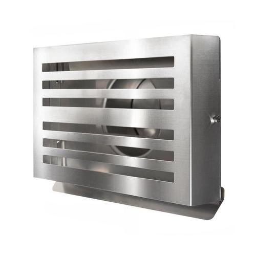 Overdruk Ventilatierooster Beta 15 cm Geborsteld RVS, Doe-het-zelf en Verbouw, Sanitair, Ophalen of Verzenden