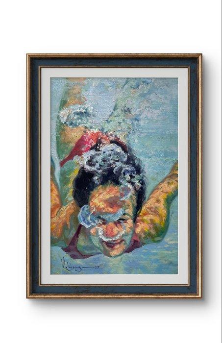 Cristian Mesa Velazquez - Brisa del Agua, Antiek en Kunst, Kunst | Schilderijen | Modern