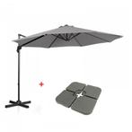 MaxxGarden Zweefparasol - Luxe - 300cm - Antraciet + tege..., Verzenden, Nieuw, Zweefparasol