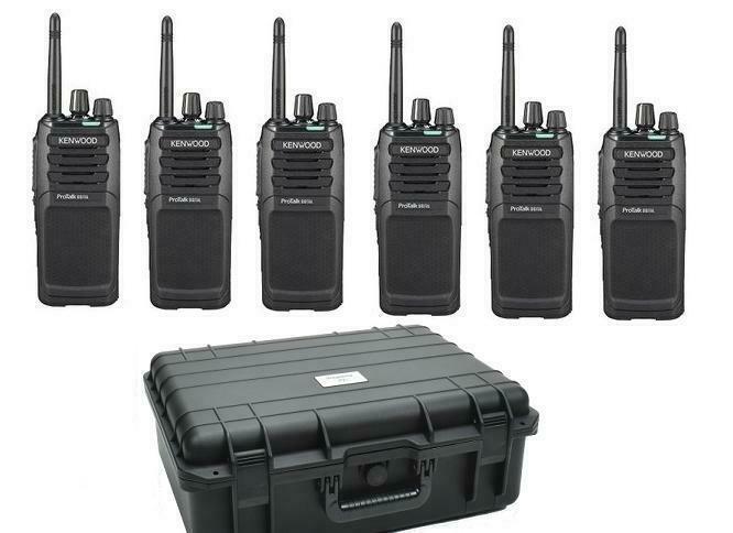 Kenwood TK-3701D digitale licentievrije portofoons set van 6, Telecommunicatie, Portofoons en Walkie-talkies, Portofoon of Walkie-talkie
