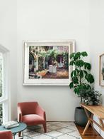 Soledad Gómez Gómez (1937) - El patio de las flores, Antiek en Kunst, Kunst | Schilderijen | Klassiek