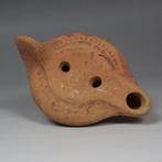 Oud-Romeins Terracotta Olielamp, Type Atlante IV - Bonifay