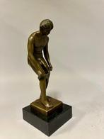 sculptuur, Naakte Man - 23 cm - Brons