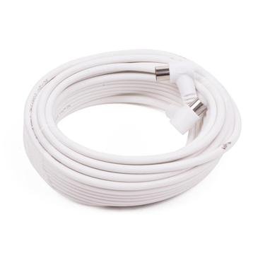 Benson Coax kabel - Haakse stekkers - 10 meter - Wit - Fl... beschikbaar voor biedingen