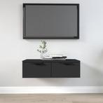 vidaXL Wandkast 68x30x20 cm bewerkt hout zwart, Verzenden, Nieuw