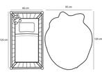 Vloerkleed Kinderkamer – Aardbei - Roze Vloerkleed - 120 x, Verzenden, Nieuw