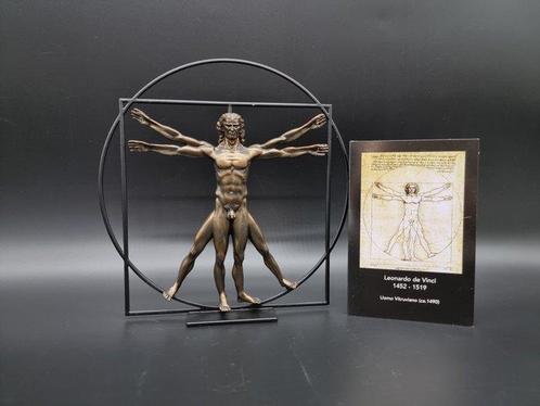 sculptuur, Art Sculpture The Vitruvian Man - 22 cm - Glas, Antiek en Kunst, Curiosa en Brocante