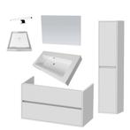 Badkamermeubelset NEXXT 100cm Hoogglans Wit, Ophalen of Verzenden, Nieuw, Bad
